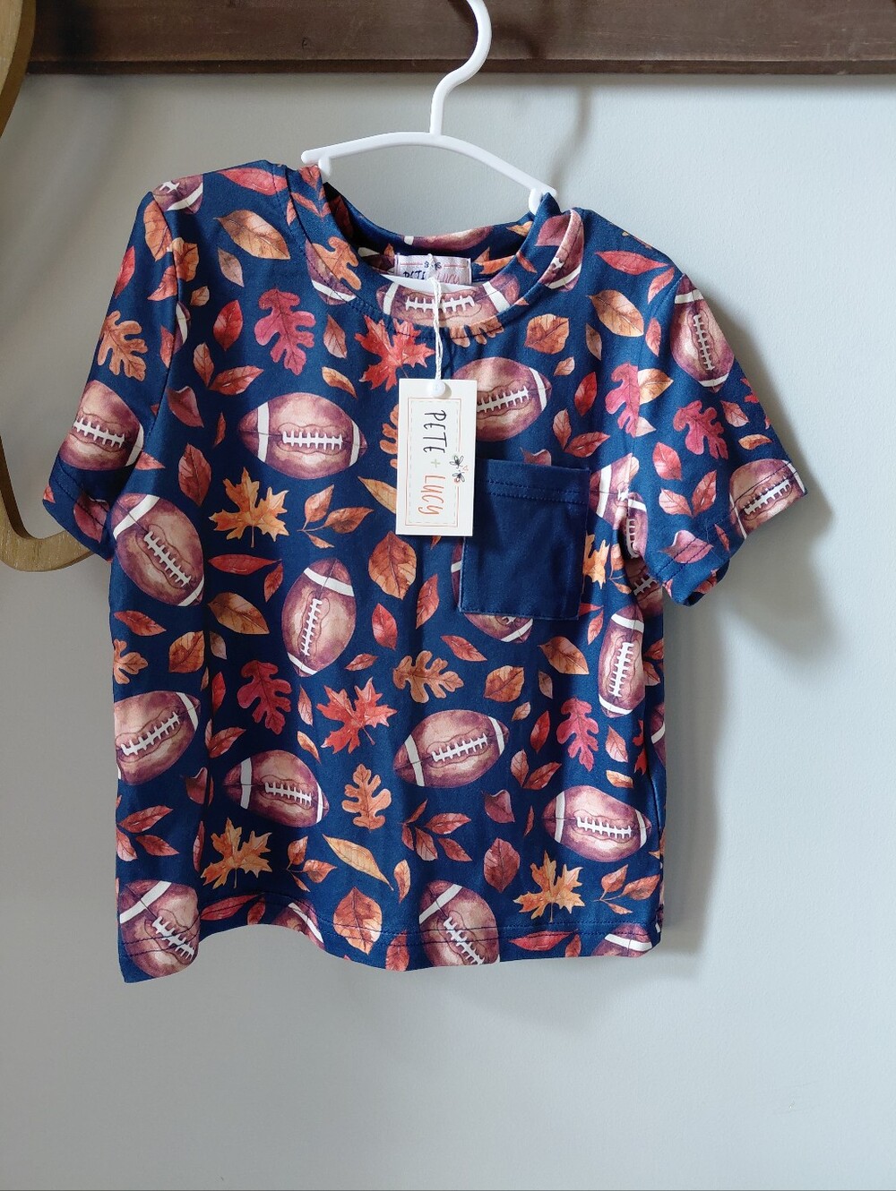 Short Sleece Fall Football Top